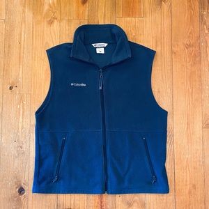 Men’s Columbia Fleece Full Zip Vest - Size L